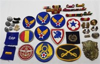 Collection of Military Patches & Pins