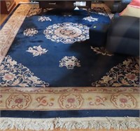 CHINESE MEDALLION WOOL RUG - 9 1/2' X 13'