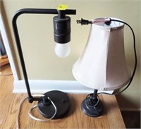 2 MISMATCHED TABLE LAMPS