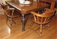 VINTAGE DINING TABLE AND CHAIRS