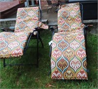 PAIR OF PATIO CHASSE LOUNGES
