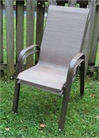 PAIR OF STACKABLE PATIO CHAIRS