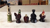 5 vintage Avon bottles