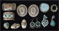 Turquoise & Silver Native American Jewelry