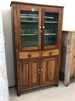 vintage one pc kitchen cabinet 40x14x84"