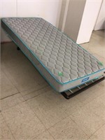 twin mattress w/ fold up frame