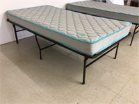 twin mattress w/fold up frame