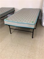 twin mattress w/fold up frame