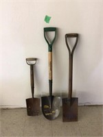 3 shovels