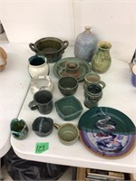 greenish pottery