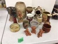 pottery, clay angels