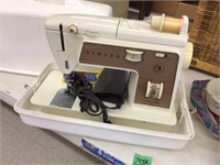 singer sewing machine in case