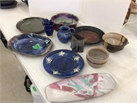 asst pottery, plates, more
