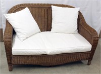 (5) pc Sofa, Chairs & Ottomans Wicker set with