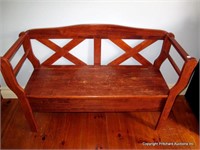 Solid Wood Lift Seat Hallway/ Bed Footboard Bench