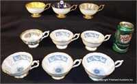 9 Coalport Tea Cups