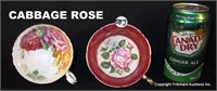 2 Cabbage Rose Tea Cups