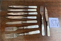 Assorted Mother of Pearl Cutlery