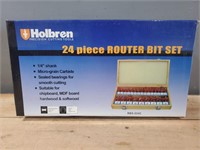 24 Piece Router Bit Set - New
