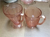 Pink Depression pitcher assortment