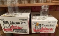 One Case Of Pint Jars And One Case Of Quart Jars