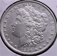 1896 MORGAN DOLLAR AU