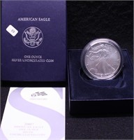 2007 W SILVER EAGLE W BOX PAPERS