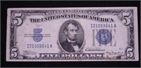 1934 A 5 $ SILVER CERTIFICATE VF