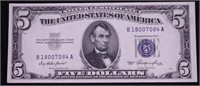 CHOICE BU 1953 5 $ SILVER CERTIFICATE