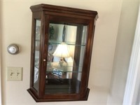 Hanging Cabinet with 2-Glass Shelves