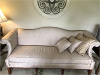Cream Colored Patterned Sofa