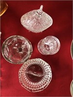 (4) Vintage Glassware Dishes