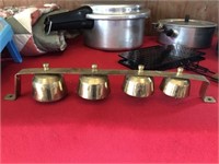 Set of 4 Brass Hame Bells