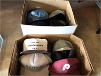 (2) Boxes of Advertising Baseball Caps