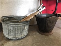 Vintage Coal Bucket, Machete, Stretcher, Etc.