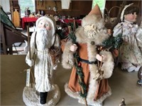 (2) Decorative Santa Clauses
