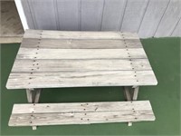Child's Wooden Picnic Table