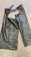 Motorcycle Chaps Hot Leathers. New S blk