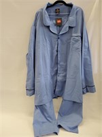 MENS HANES 2 PC PAJAMAS BLUE 4XL