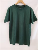 MENS HANES BEEFY GREEN T-SHIRT MEDIUM