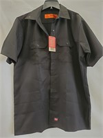 MENS RED KAP SHIRT LARGE BLACK