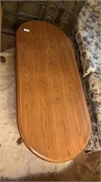 Oak coffee table 54 inches x 24 inches