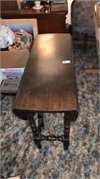 Drop leaf table with drawer 34 inches x 48 inches