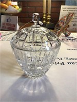 Crystal Candy Jar with Lid 7” Tall