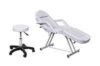 White Adjustable Salon Barber Massage Beauty Bed