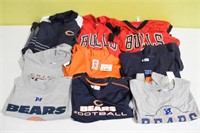 (2 ) Bulls Shirts & (7) Chicago Bears Shirts XL