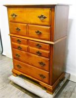 Wood Tall Boy Chest of Drawers