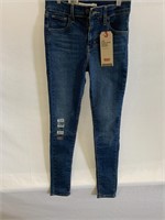 LEVIS WOMENS HIGH RISE JEANS SIZE 24 X 28