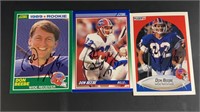 Don Beebe Rookie Card 1989, signed (3) cards