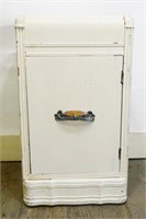 Small Vintage Painted Wood Cabinet